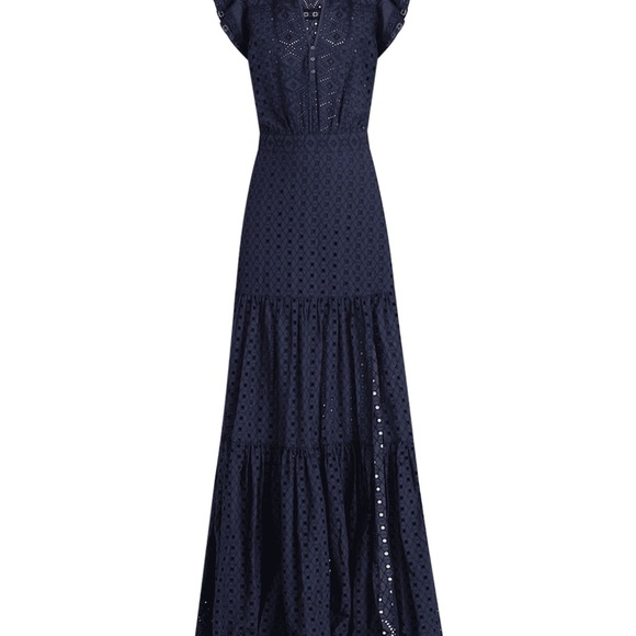 VERONICA BEARD
Satori Eyelet Short-Sleeve Maxi Dress - Picture 3 of 7